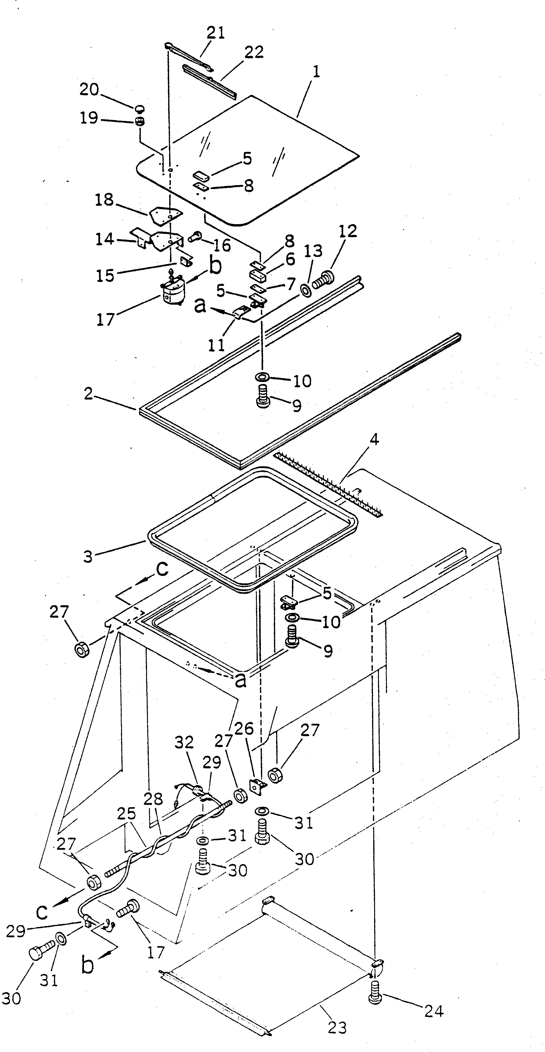 Лист 23S-54-19170 Komatsu