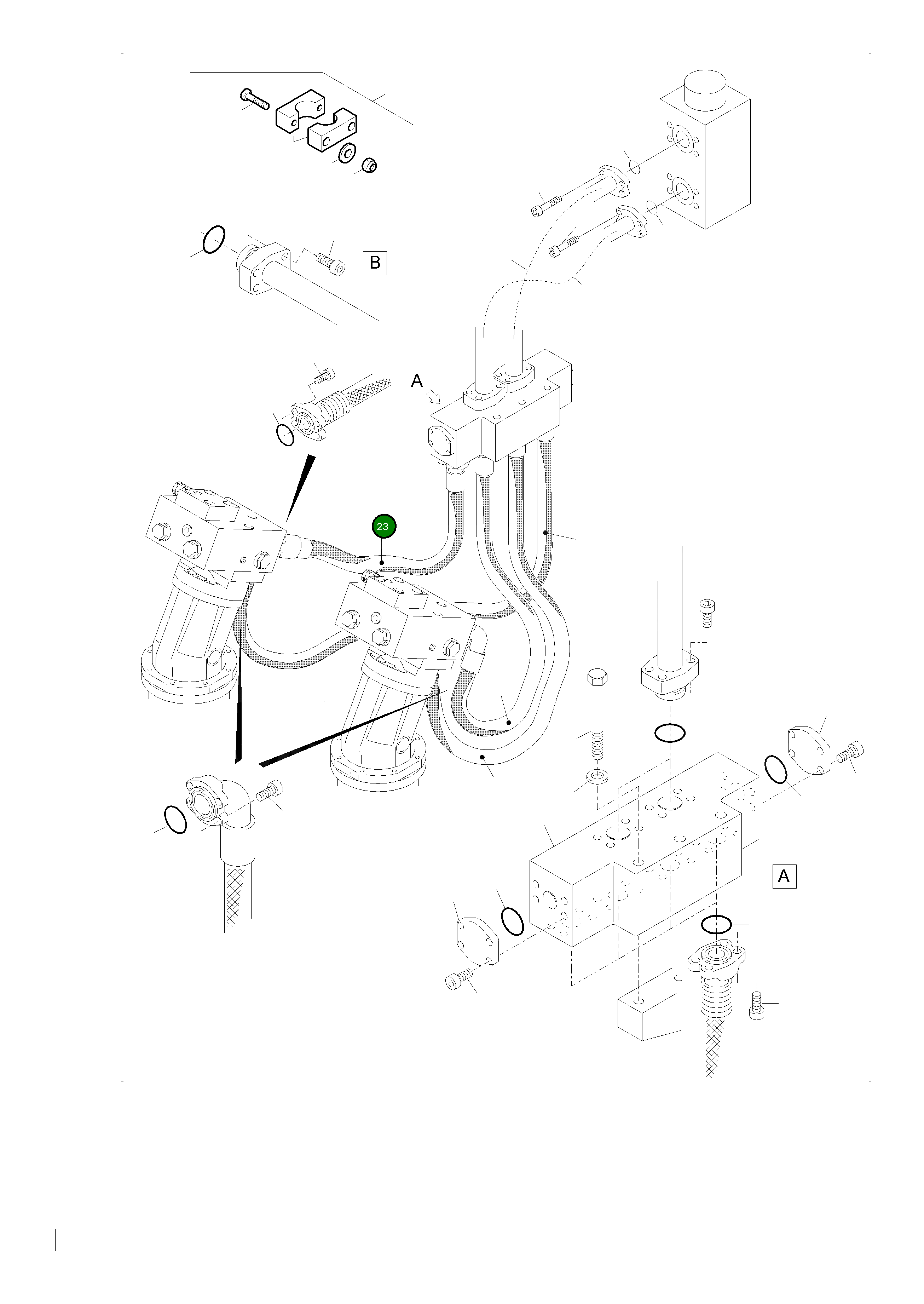 Шланг в сборе DN 40x1500 940 988 40 Komatsu