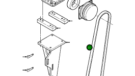 Приводной ремень 1213 133 H1 Komatsu