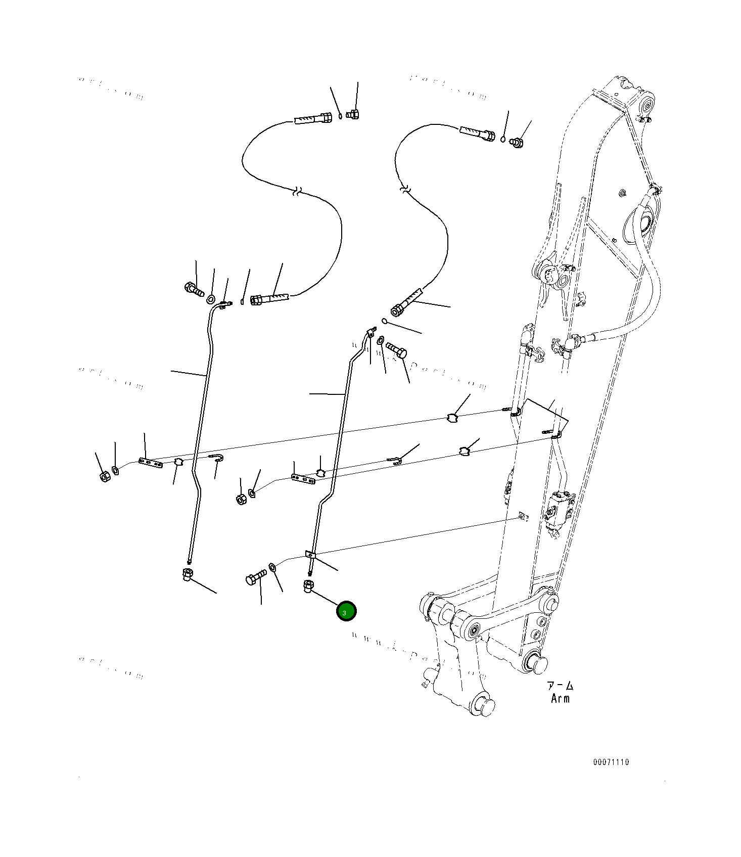 Хомут 2076276370 Komatsu
