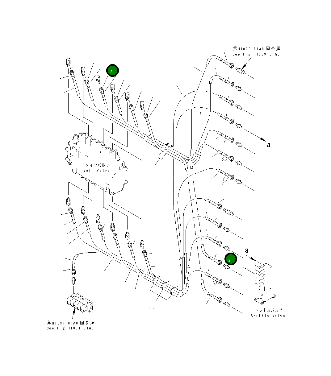 Шланг 470MM 20Y-62-K1940 Komatsu