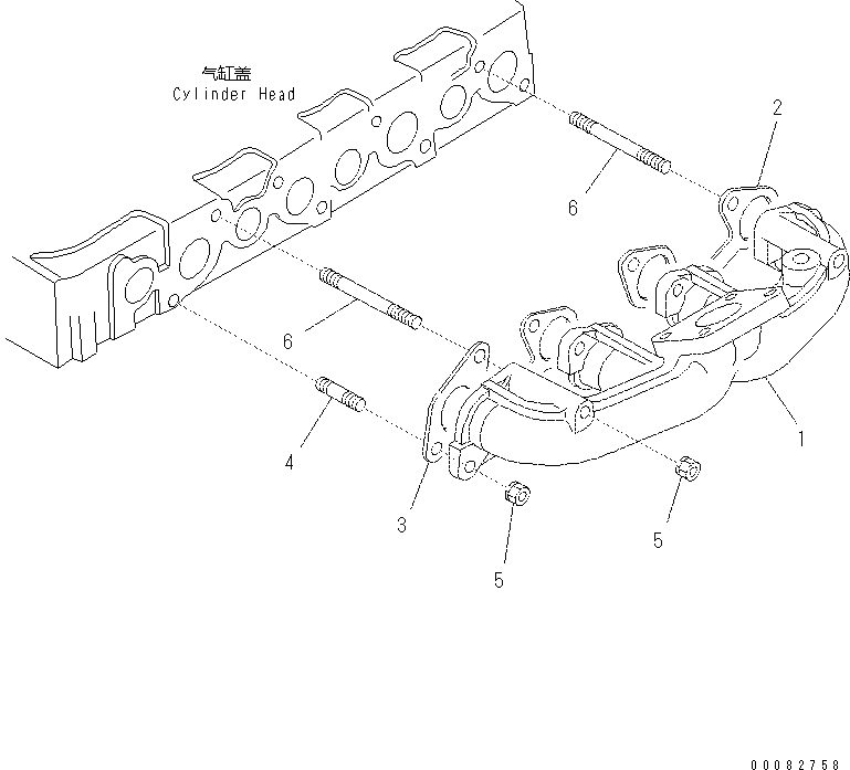 Шпилька KT1E013-9149-2 Komatsu