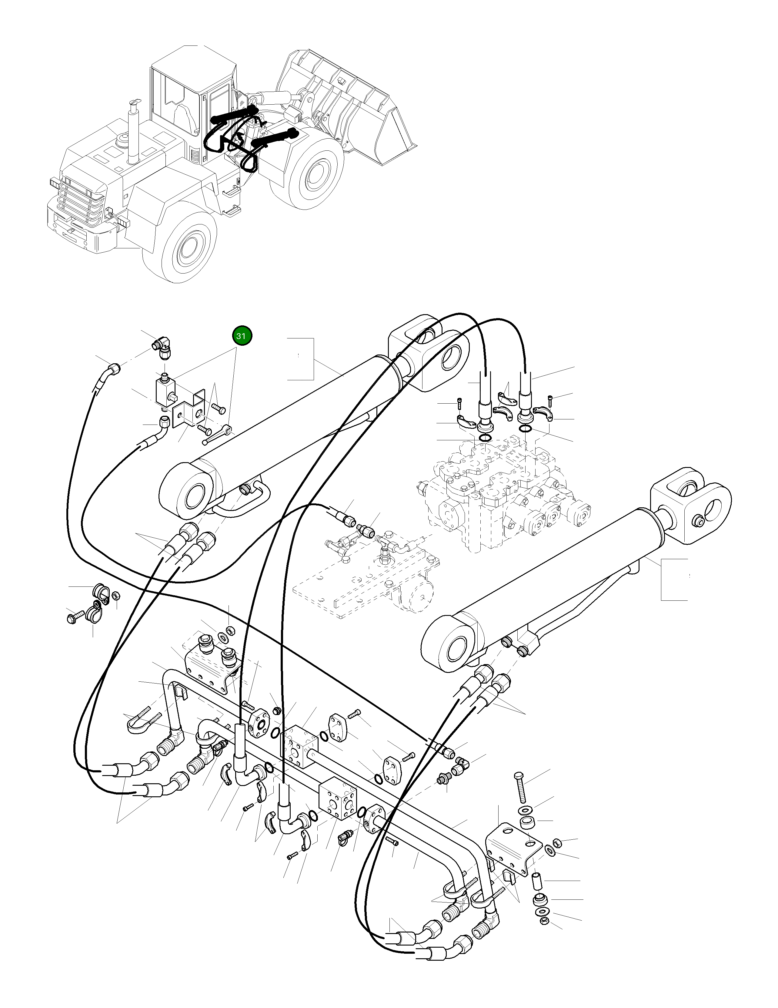 Шаровой клапан 42Y-62-H3K80 Komatsu