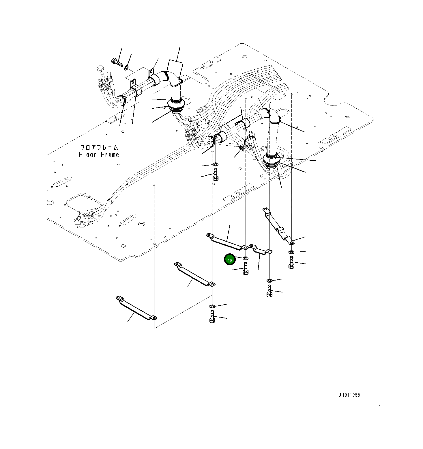 Хомут 2A56213820 Komatsu
