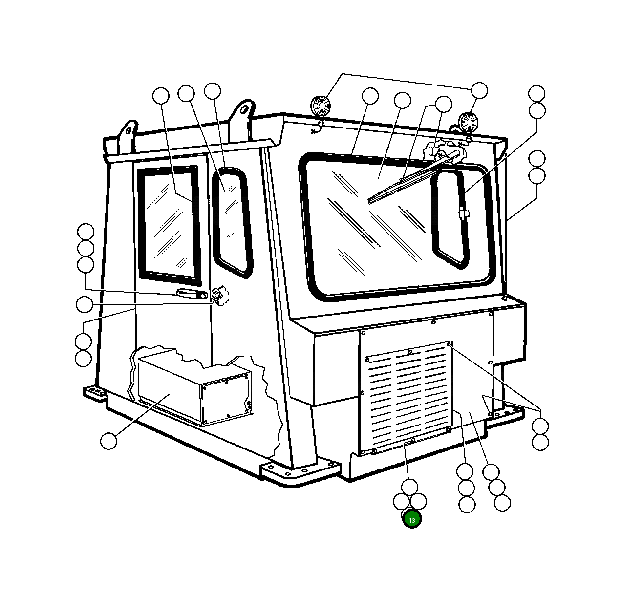 Контргайка - 1/4" VD4460 Komatsu