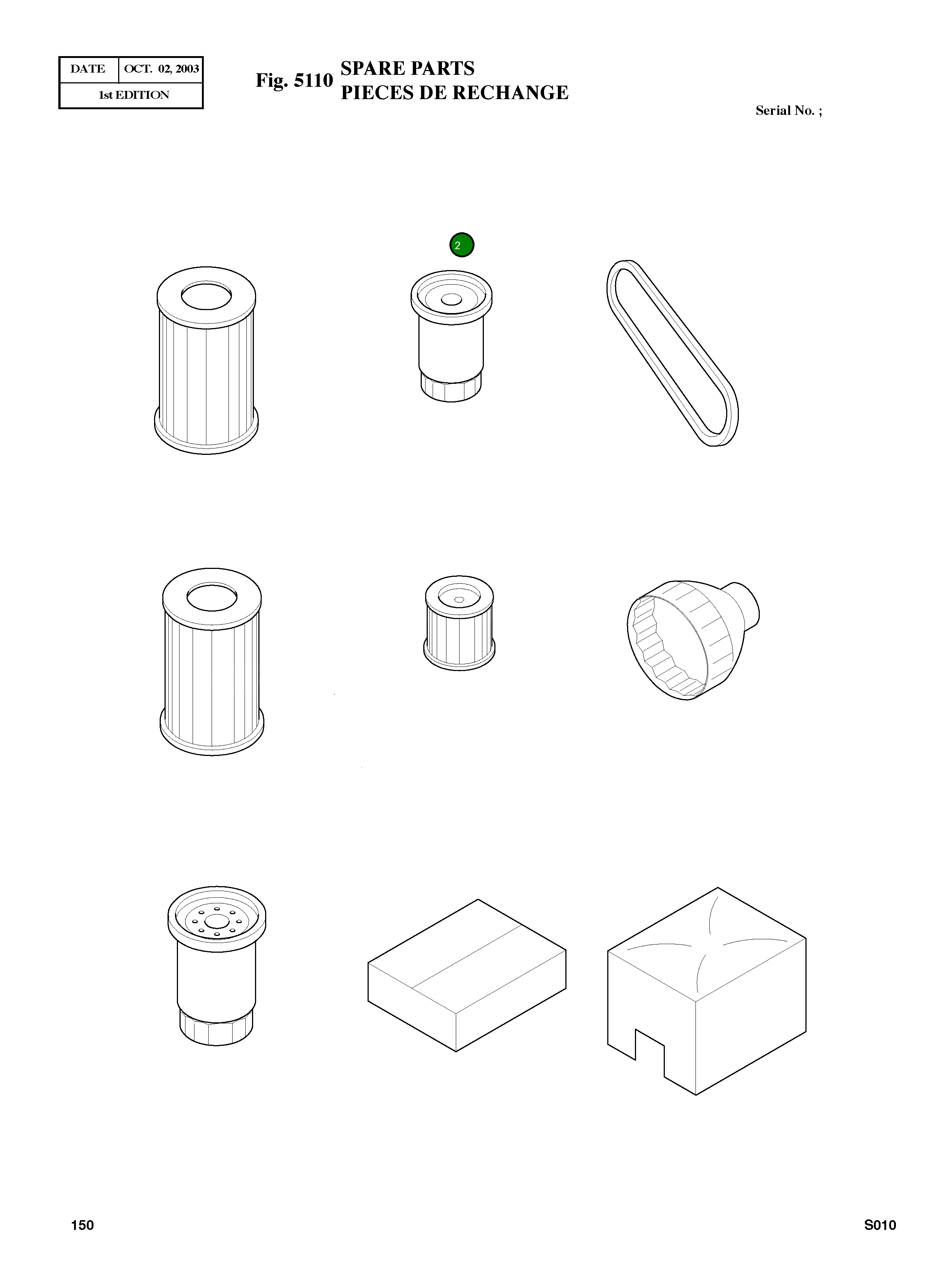 Фильтр моторного масла 119305-35150 Komatsu