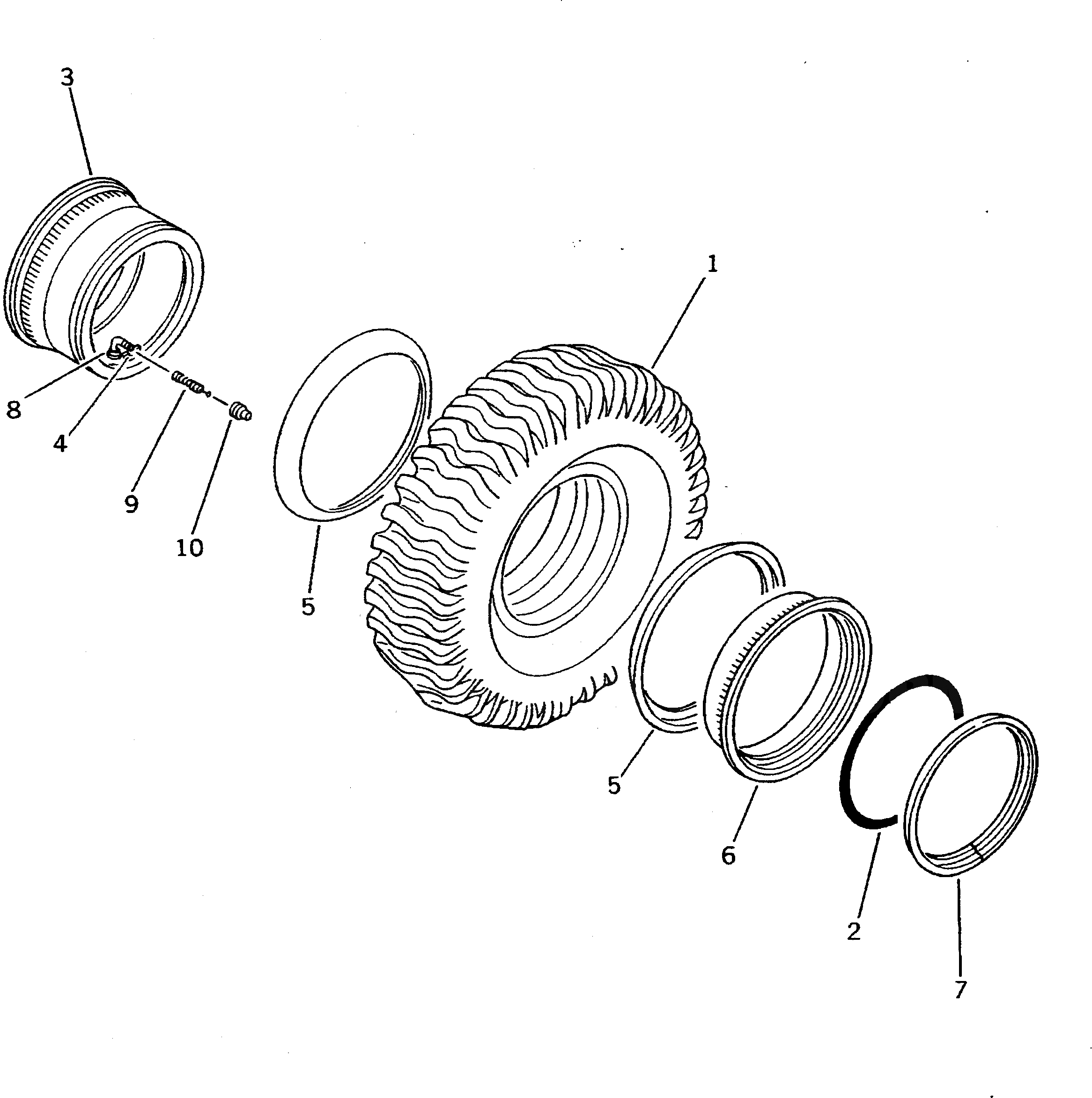 Шина 569-30-12611 Komatsu