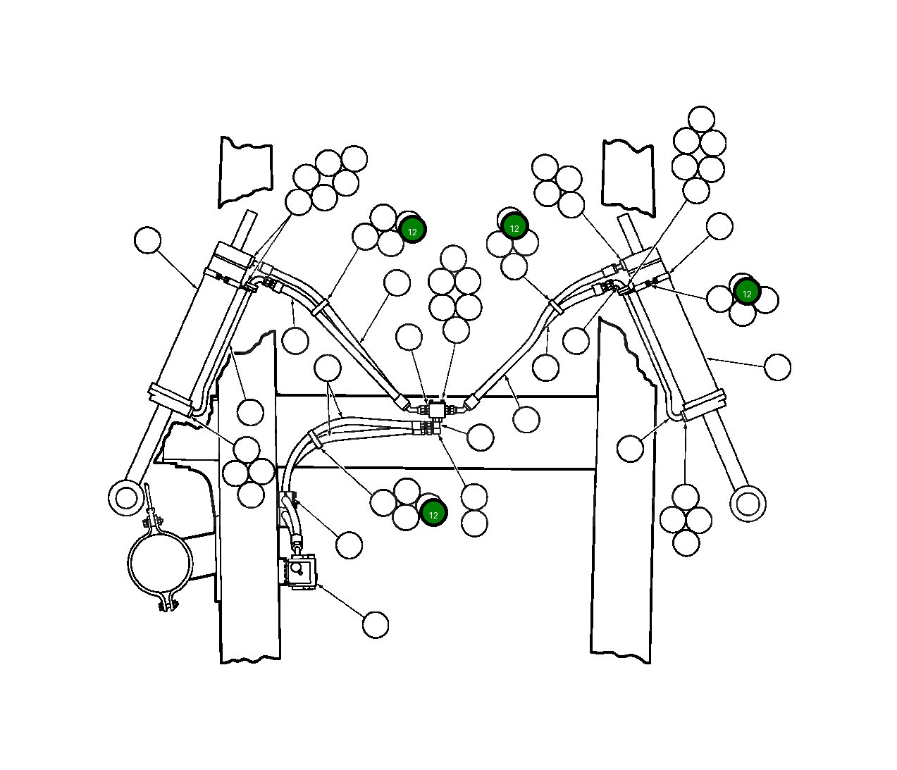 Контргайка - 3/8" - 16NC HE5611 Komatsu