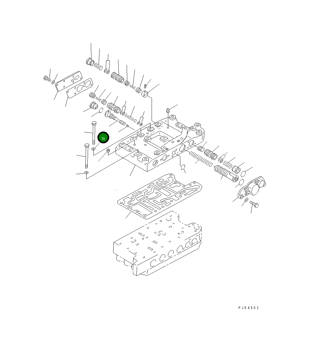 Клапан 424-15-15630 Komatsu