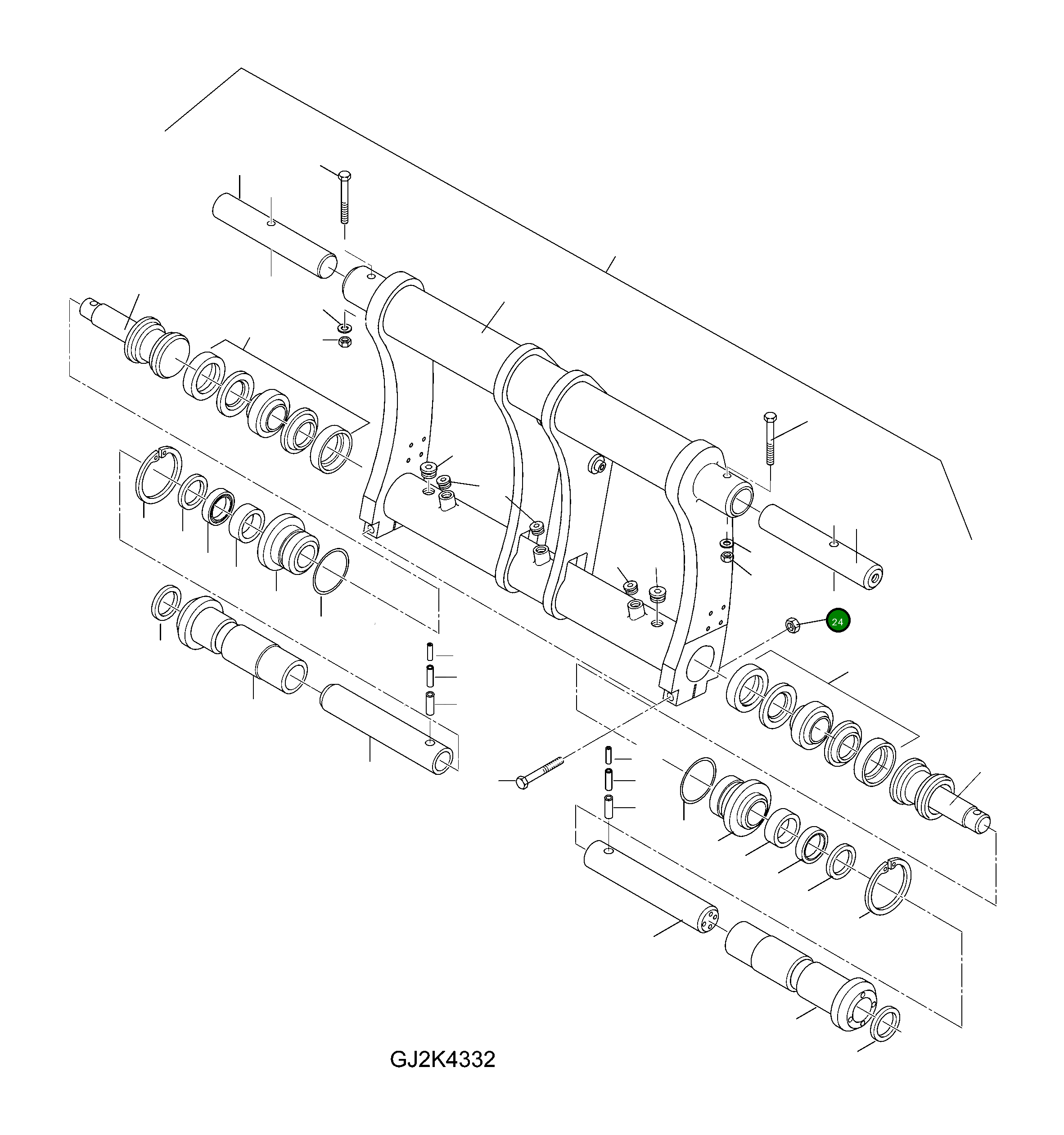 Гайка 42W-70-H0P52 Komatsu