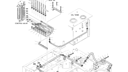 Шланг PF3/8-1700L 2184-1036D271 Komatsu