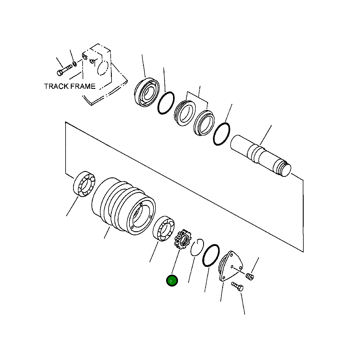 Гайка 208-30-68350 Komatsu