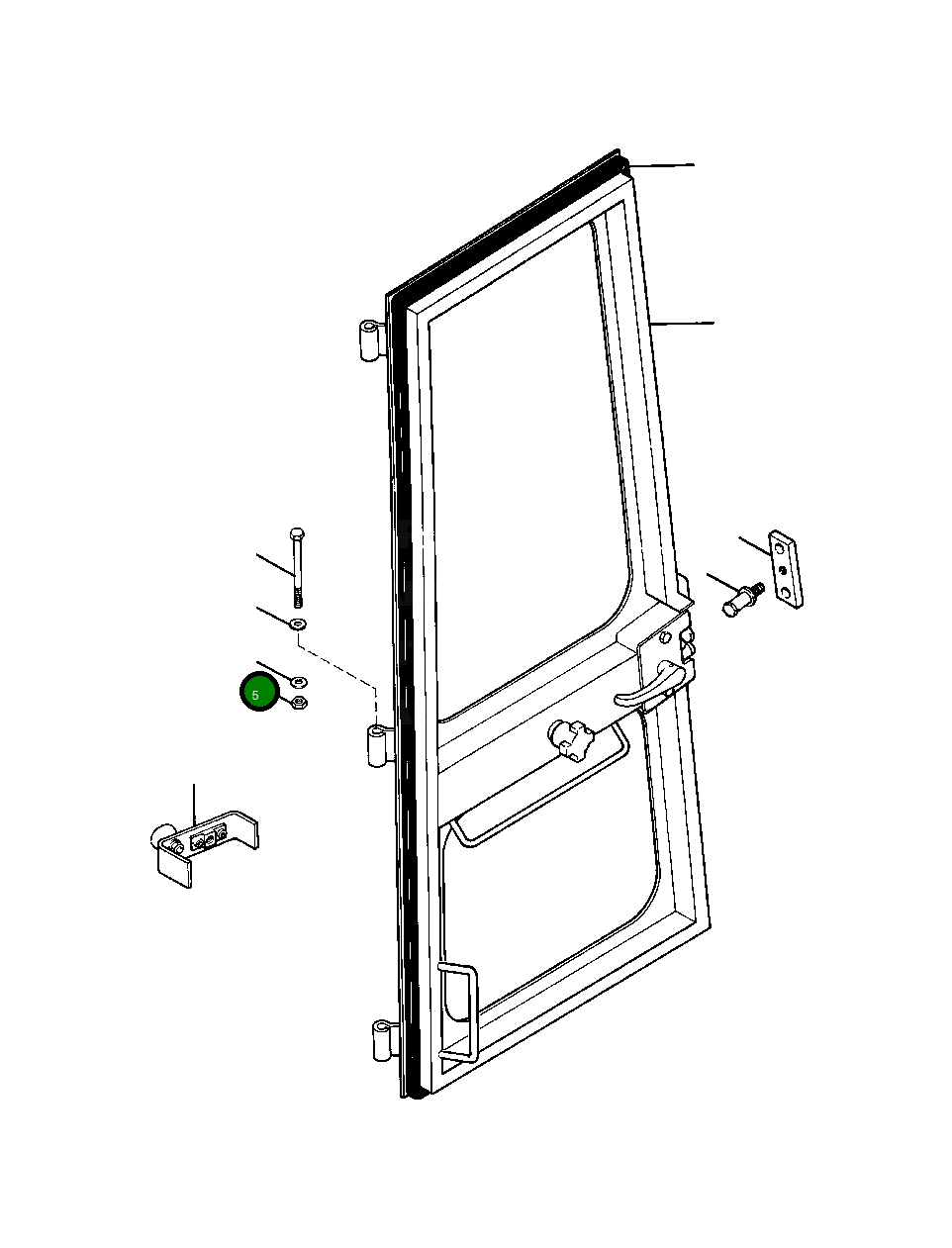 Стопорная гайка - 3/8NC 9413 979 Komatsu
