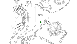 Шланг PF3/8-2600L 2184-1061D35 Komatsu