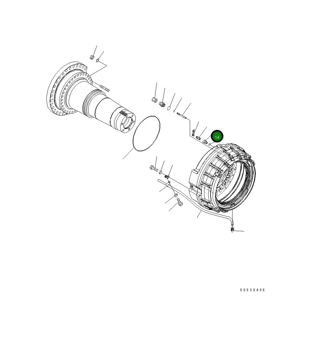 Шарнир 569-33-72140 Komatsu