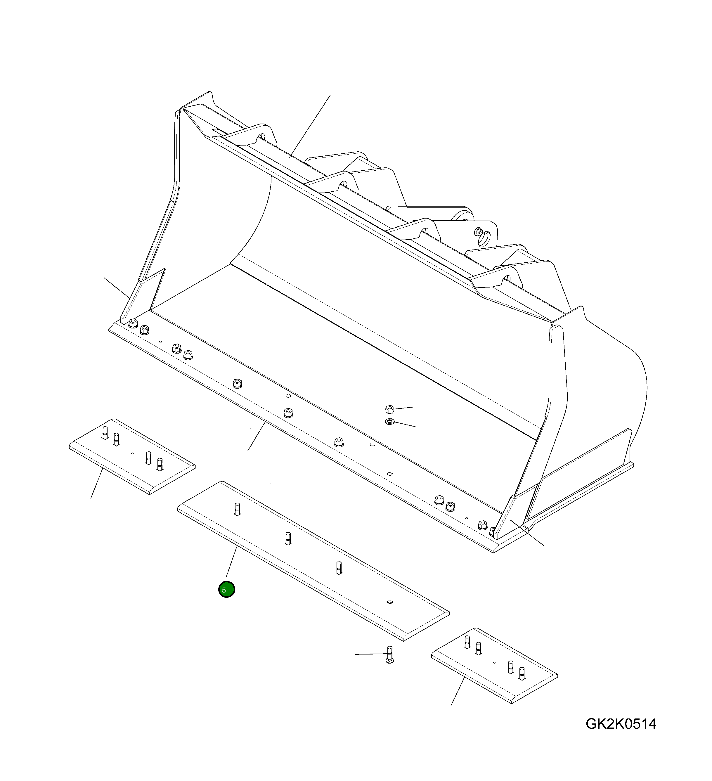 Отвал 419-70-H2C80 Komatsu