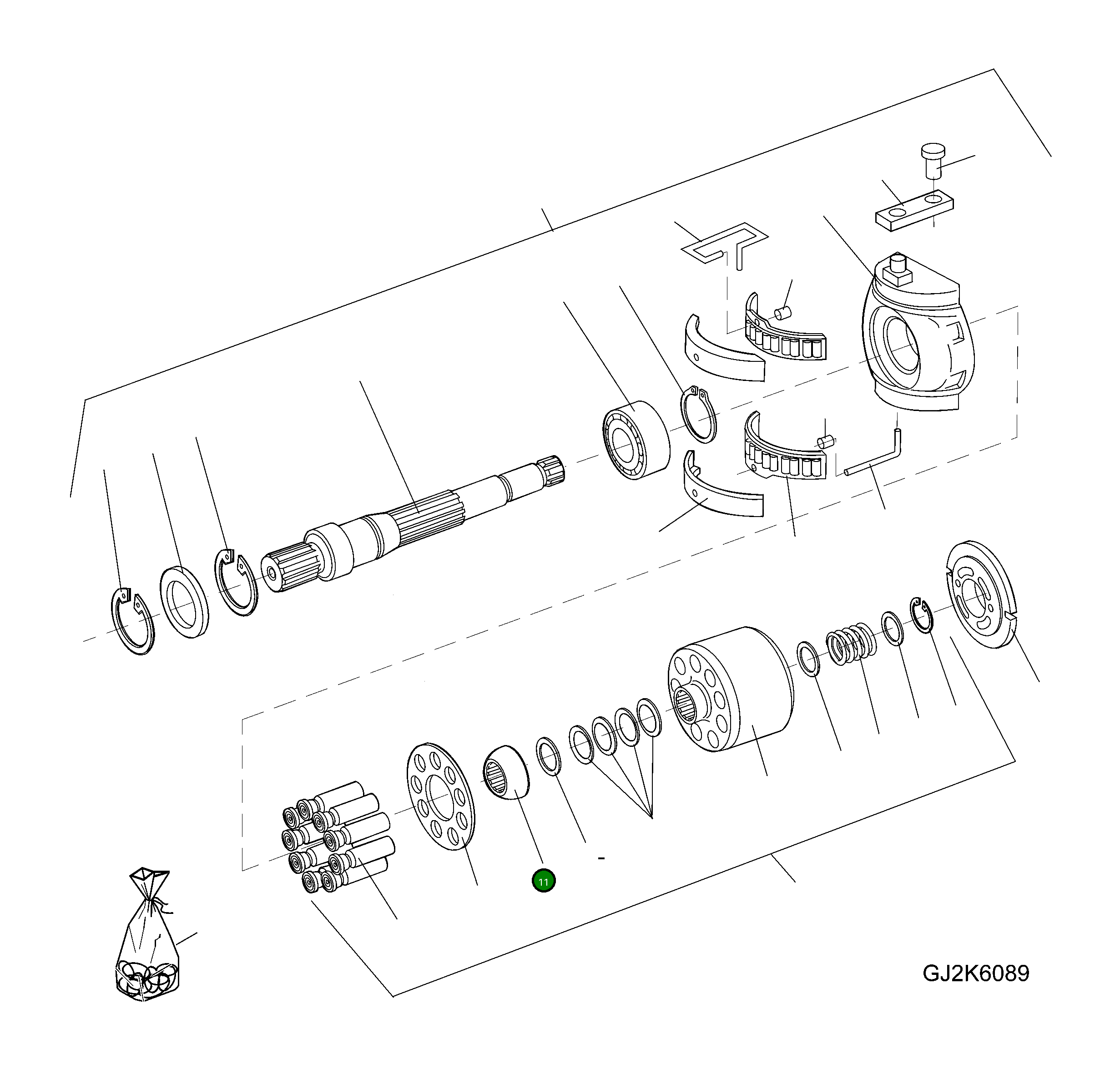 Шарик 42U-17-H0S37 Komatsu
