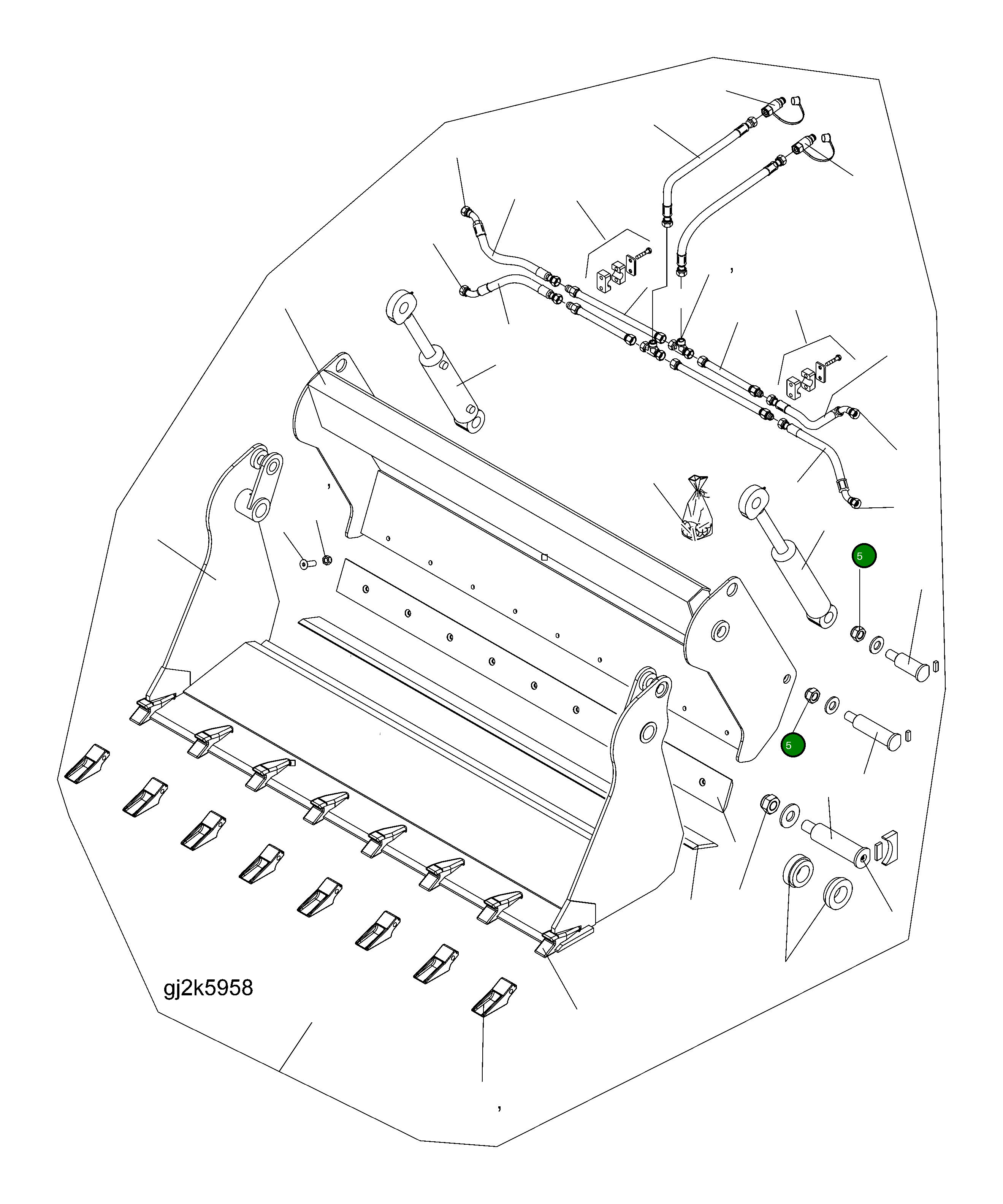 Гайка 424-70-H0P07 Komatsu