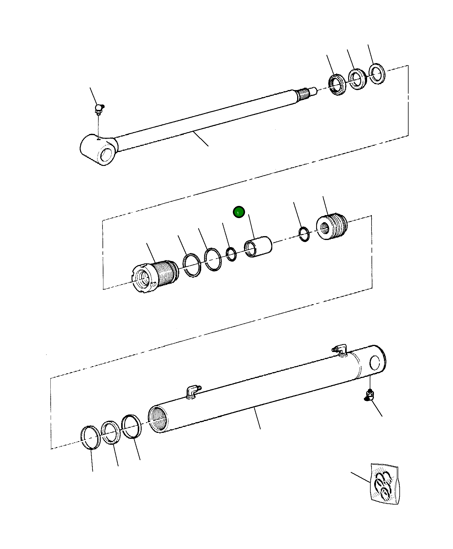 Шток 391995001 Komatsu