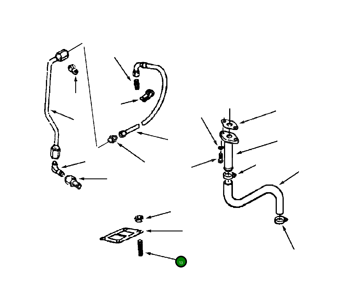 Шпилька 1239 223 H1 Komatsu
