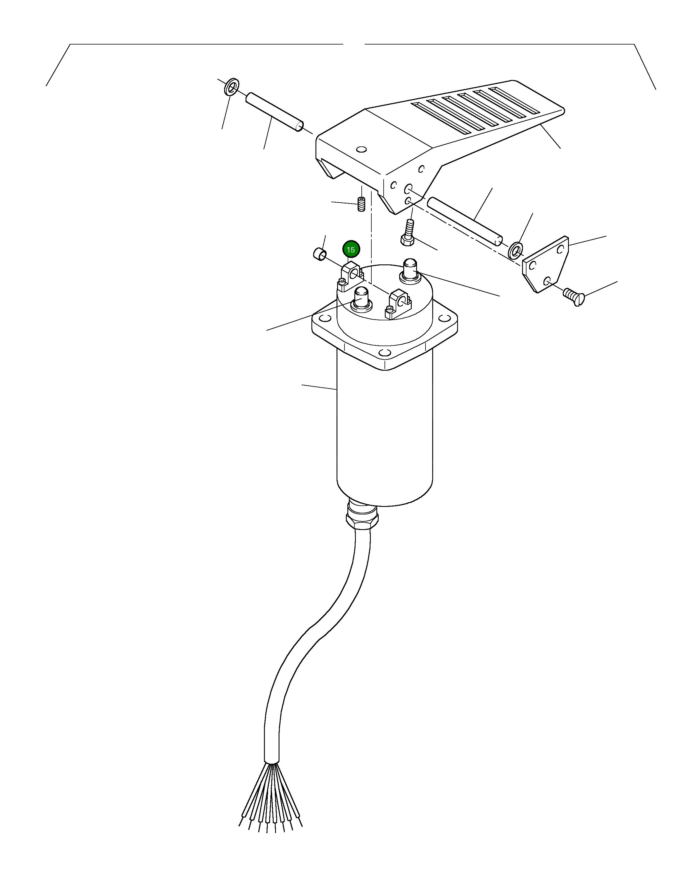 Опора подшипника в сборе 767 585 73 Komatsu
