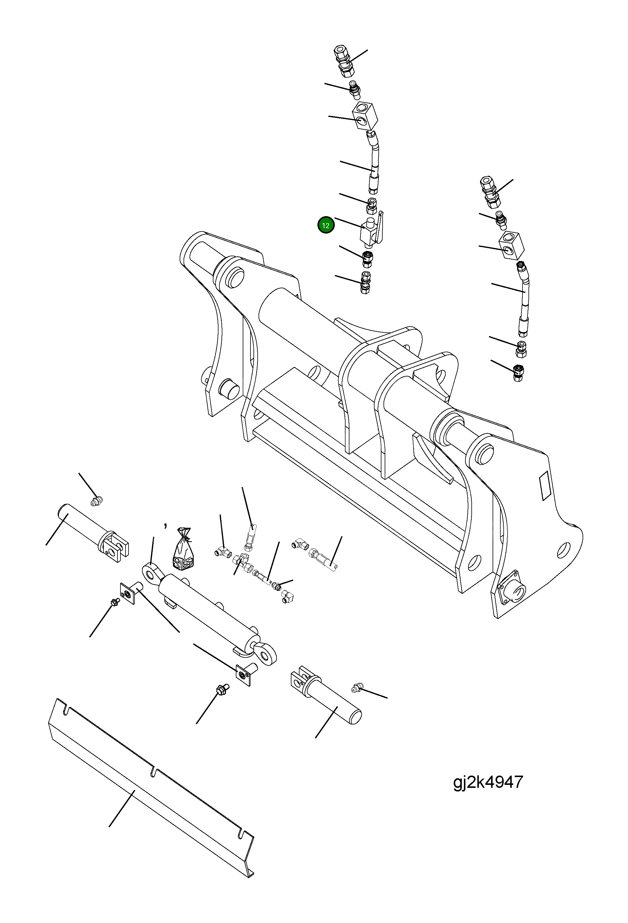 Шаровой клапан 417-71-H0P07 Komatsu