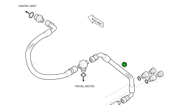 Шланг 3/8-400L 2184-1076D3 Komatsu