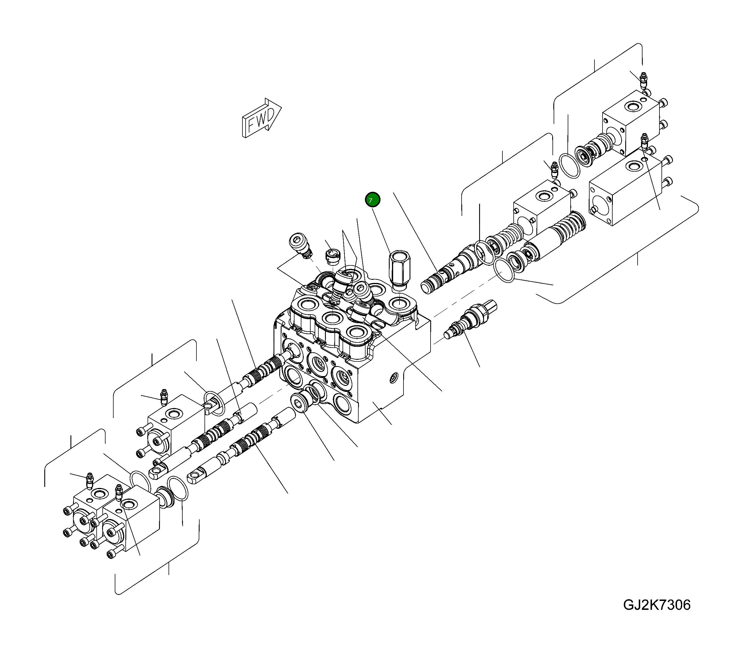 Клапан 42T-64-H0R77 Komatsu