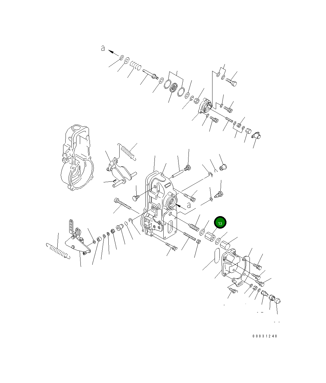 Гайка DK029201-3100 Komatsu