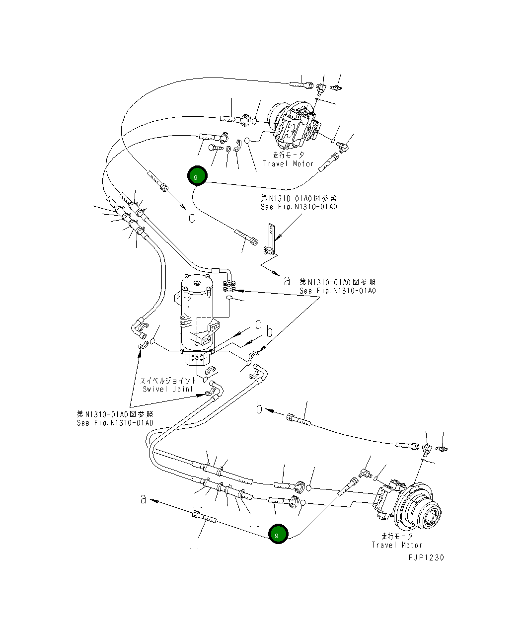 Шланг 3200MM 209-62-K1330 Komatsu