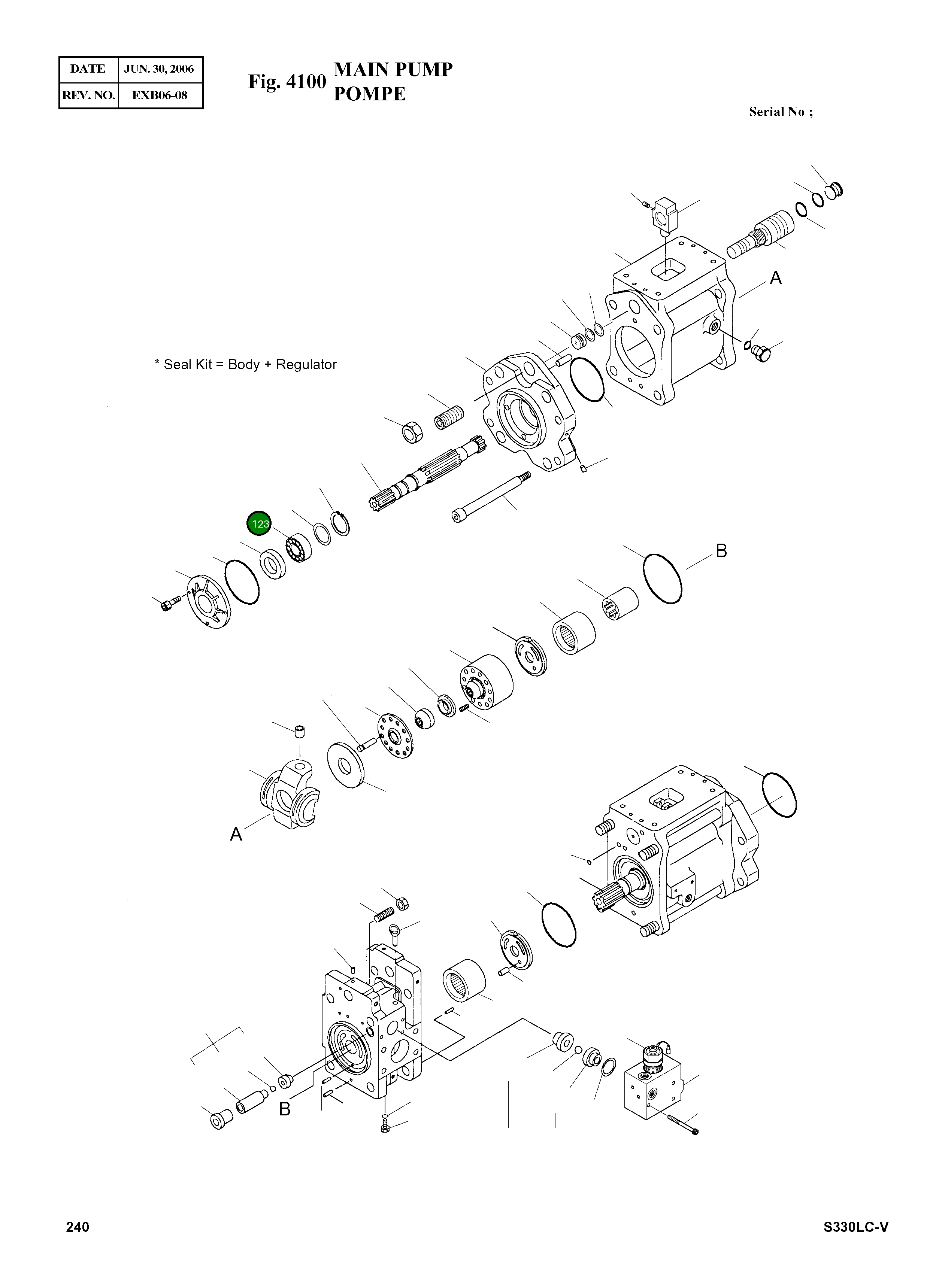 Роликовый подшипник 219364 Komatsu