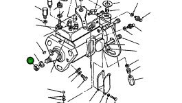 Гайка шестигранная 1240 097 H1 Komatsu