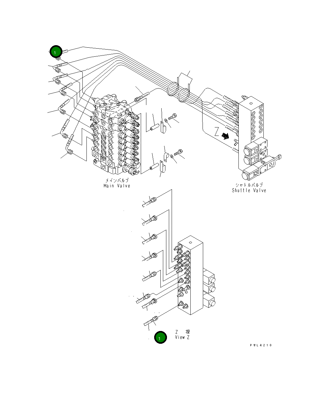 Шланг 1425MM 20E-62-K4880 Komatsu