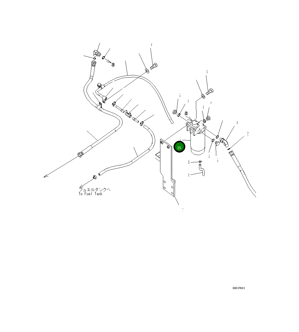 Фильтр в сборе 6745-71-7200 Komatsu