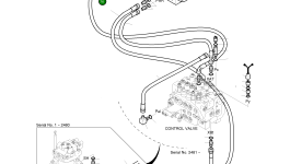Шланг(90-90) 1/4-2050L 2184-1061D202 Komatsu