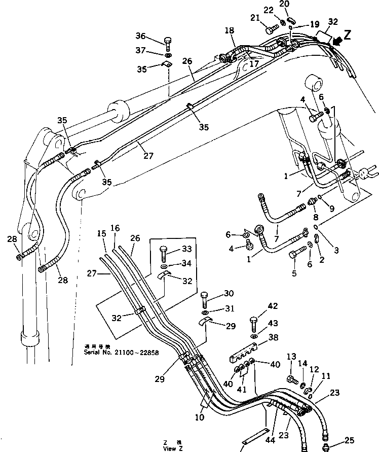 Трубка 203-62-43125 Komatsu