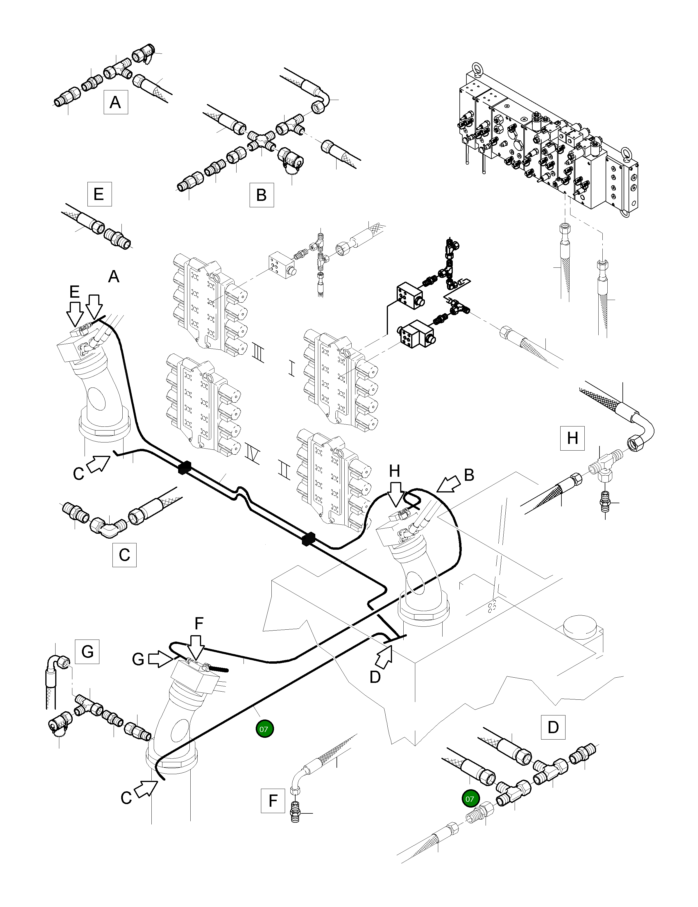 Шланг в сборе DN 12x3700 515 641 98 Komatsu