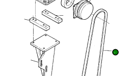 Приводной ремень 1216 452 H2 Komatsu