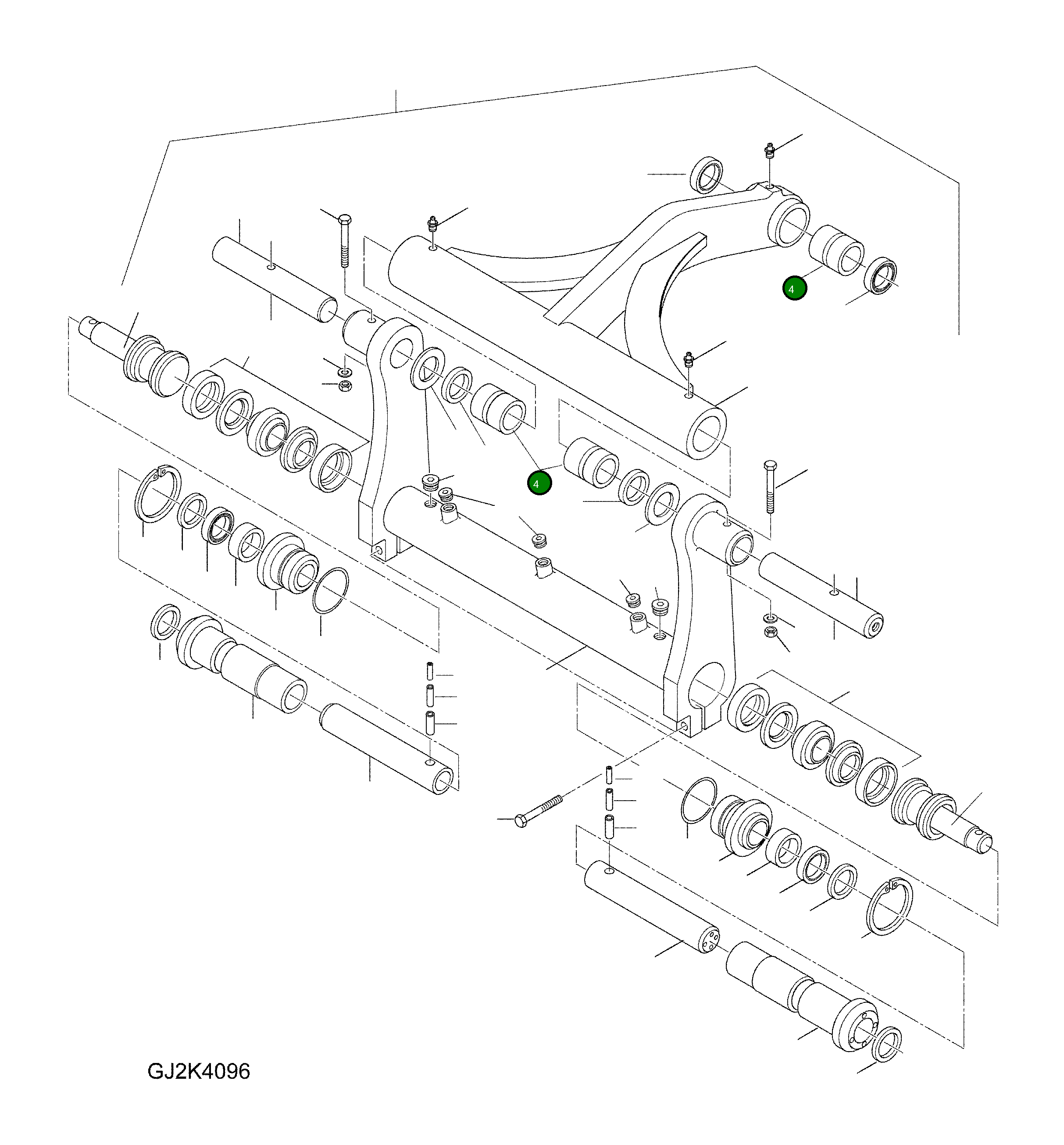 Втулка 42U-70-H0R04 Komatsu