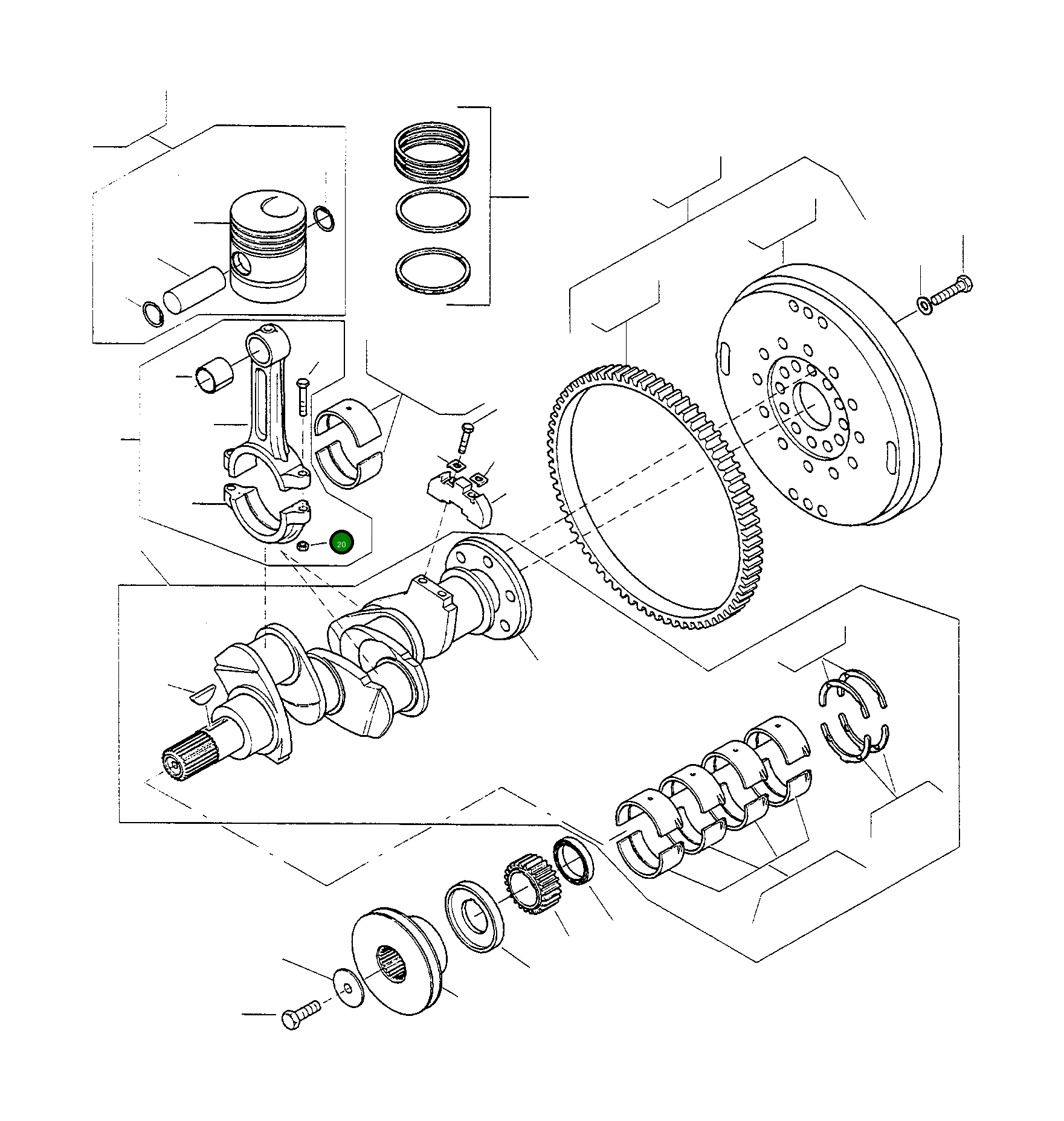 Гайка 4910876M1 Komatsu