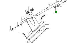 Гайка шестигранная 44 870 Komatsu