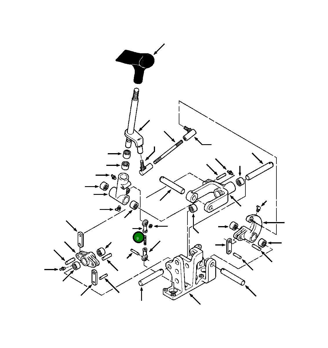 Подшипник наконечника тяги 1283 174 H1 Komatsu