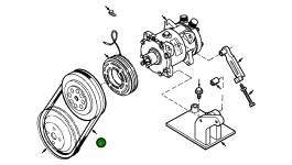 Приводной ремень 1280 036 H1 Komatsu
