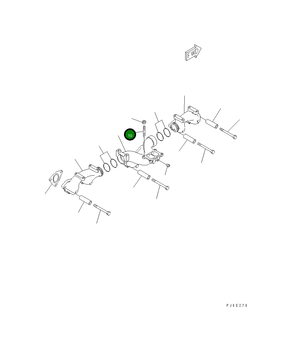 Шпилька 6156-11-5140 Komatsu