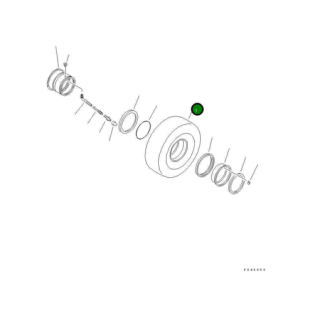 Шина 424-X98-2120 Komatsu