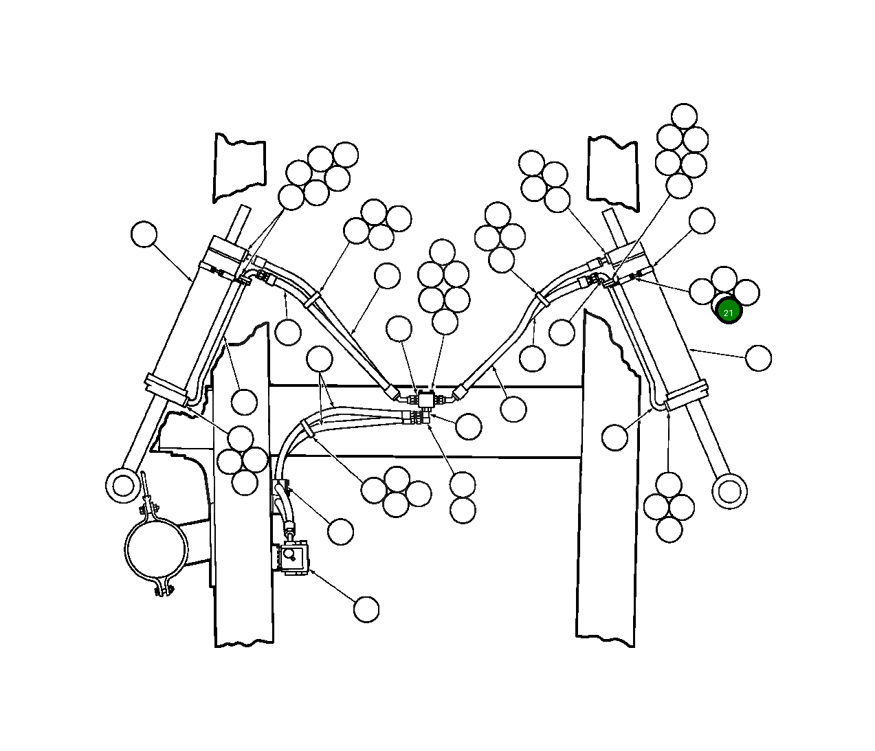 Хомут TY8362 Komatsu