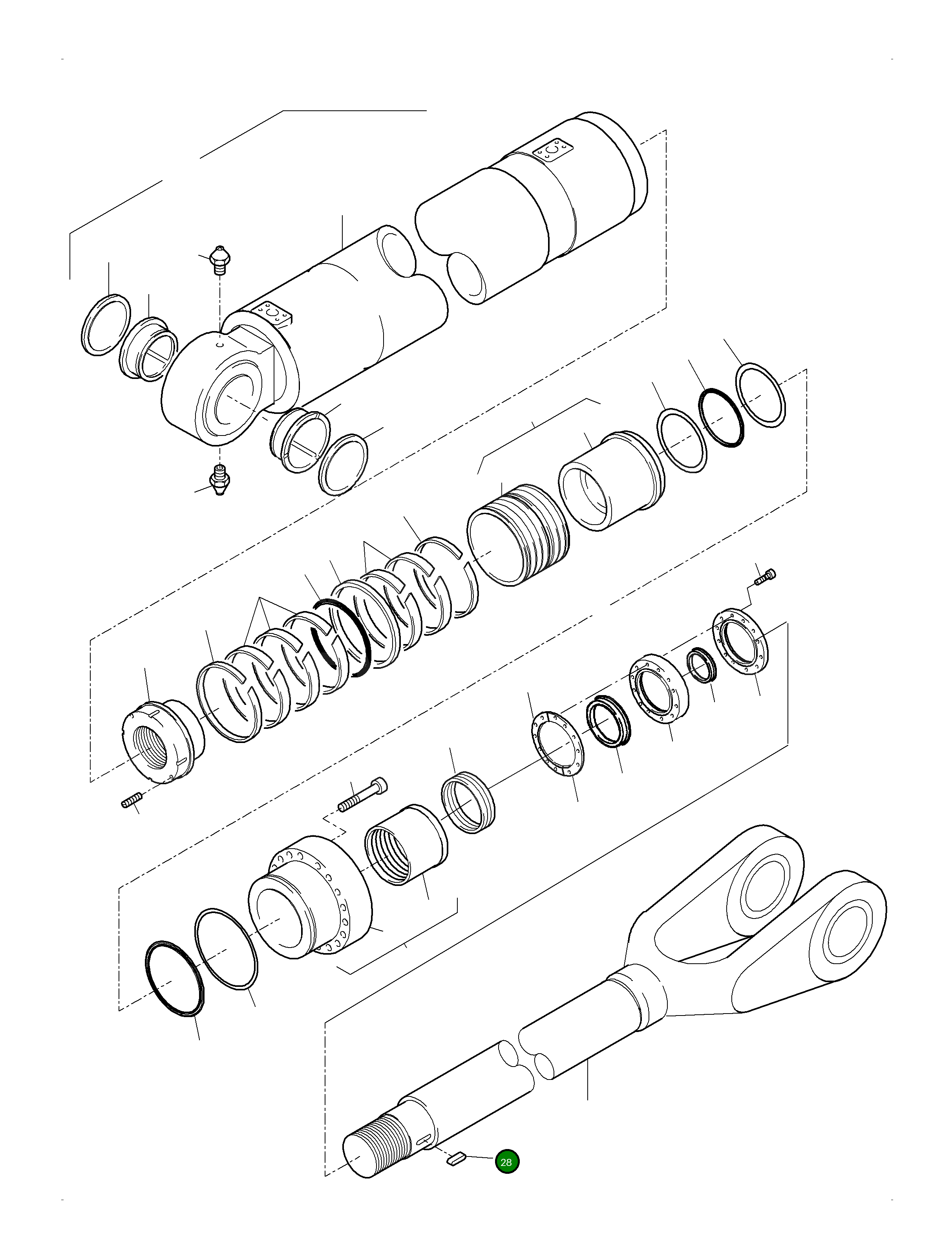 Шпонка призматическая 354 534 99 Komatsu