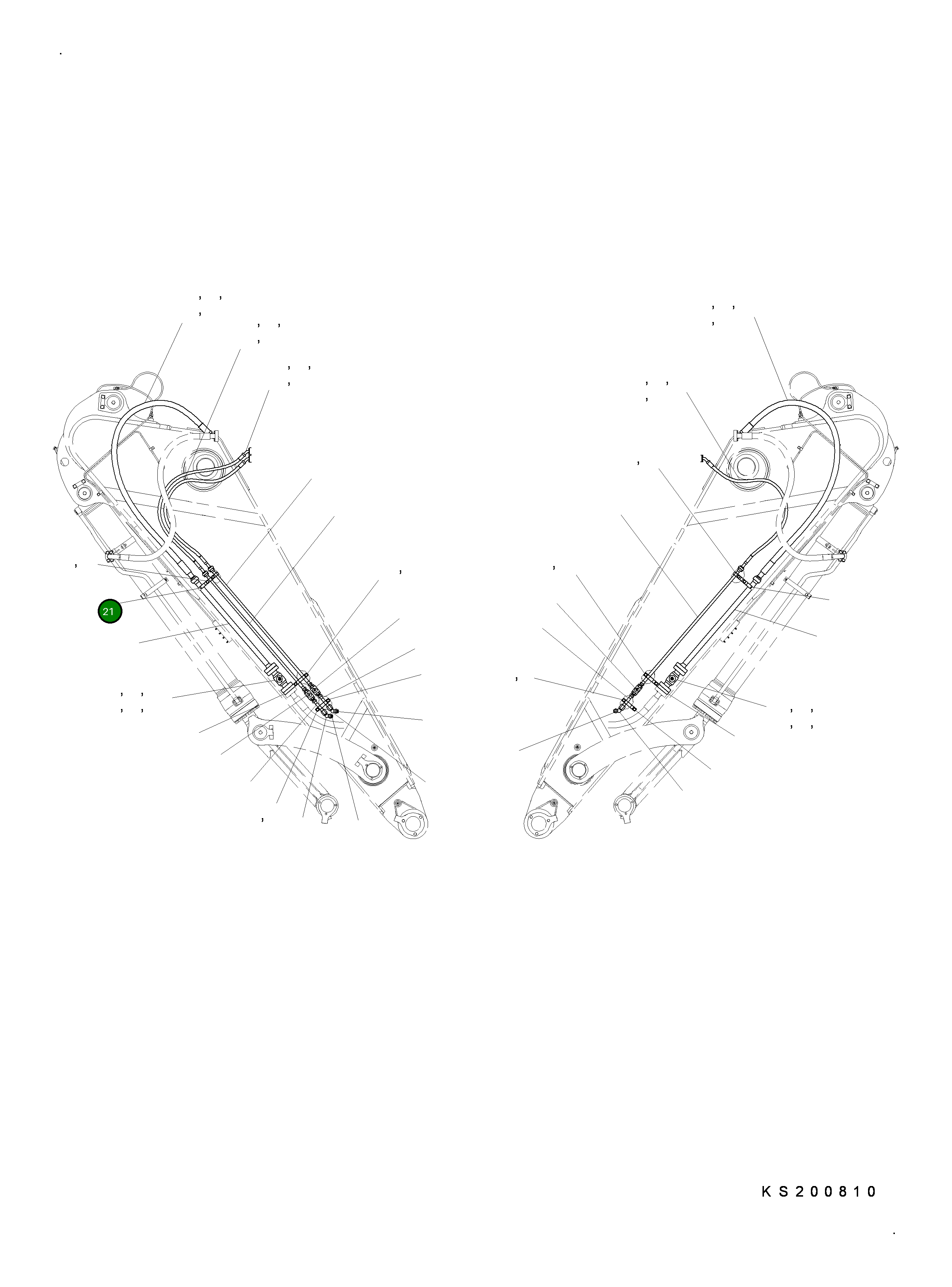 Хомут 209-70-KC810 Komatsu