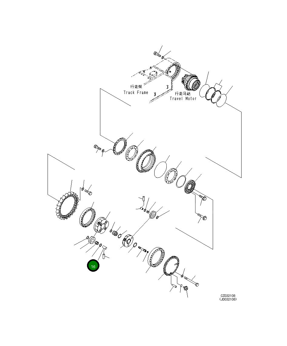 Подшипник (2P) 21M-27-11230 Komatsu