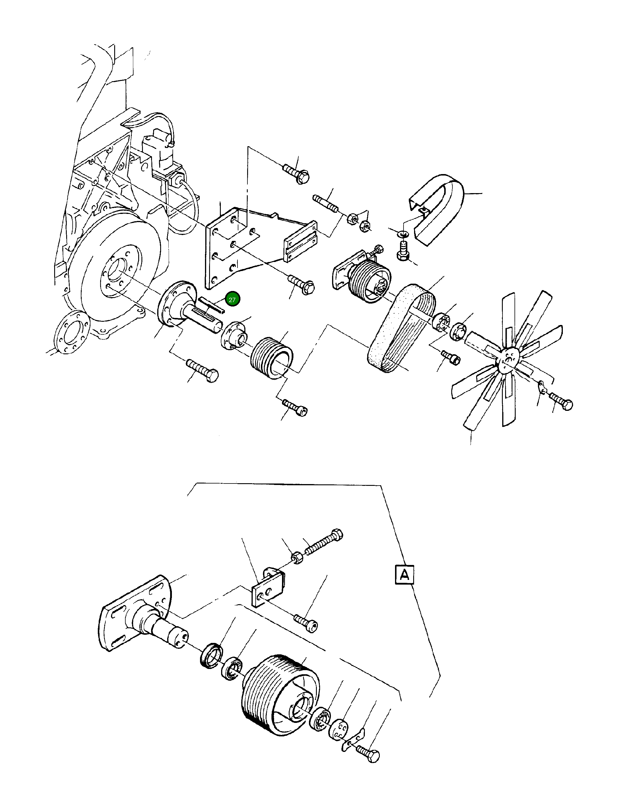 Шпонка призматическая 354 440 99 Komatsu